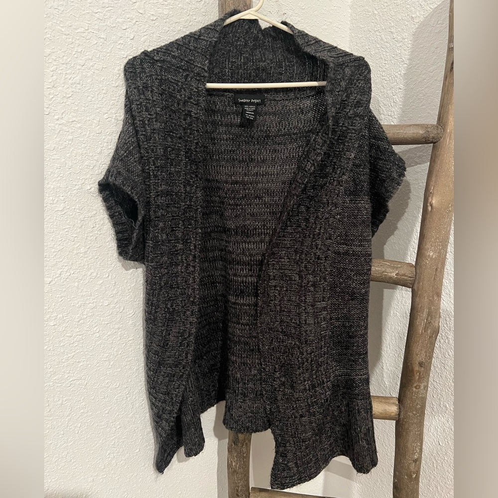 Sweater Project Charcoal Gray Cardigan